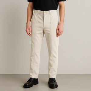 Comme des Garçons Homme White Corduroy Pant